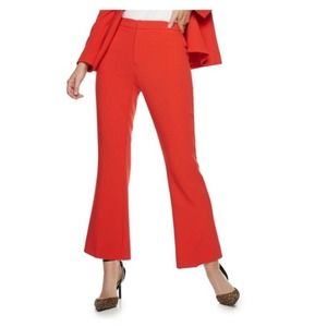 Nine West Womens New Red Kick Flare Pants Size 12